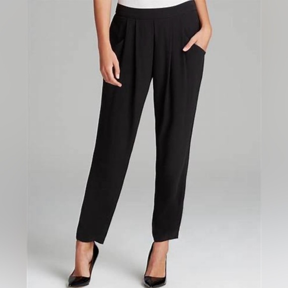 Eileen Fisher Silk Tapered Ankle Pants - Picture 3 of 14